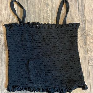 Sunday best black tube top with straps